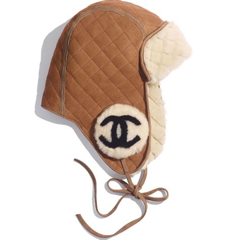 caroline flemingot chanel winter beige hat|Chanel hats black and silver.